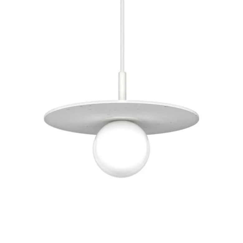 Pluto Small taklampa Candycotton White