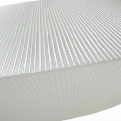 Pollux Ø75 taklampskärm benvit plisserad