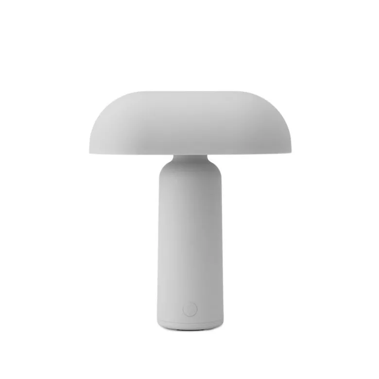 Porta portabel bordslampa grå