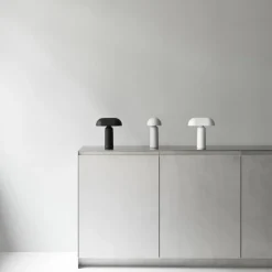 Porta portabel bordslampa svart