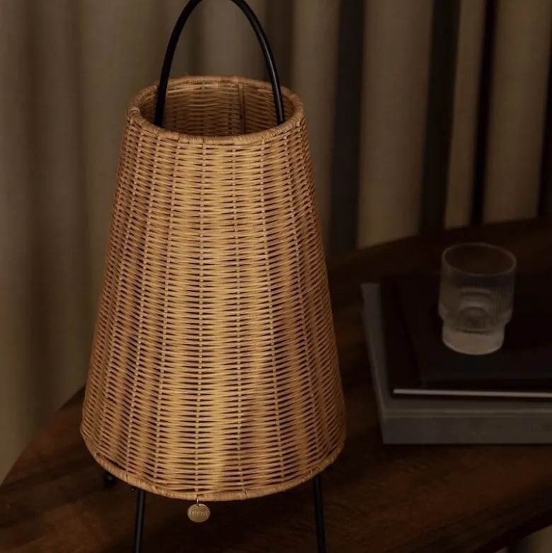 Porti Braided portabel bordslampa natur