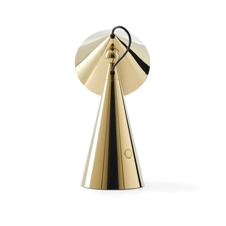 Pose portabel bordslampa guld