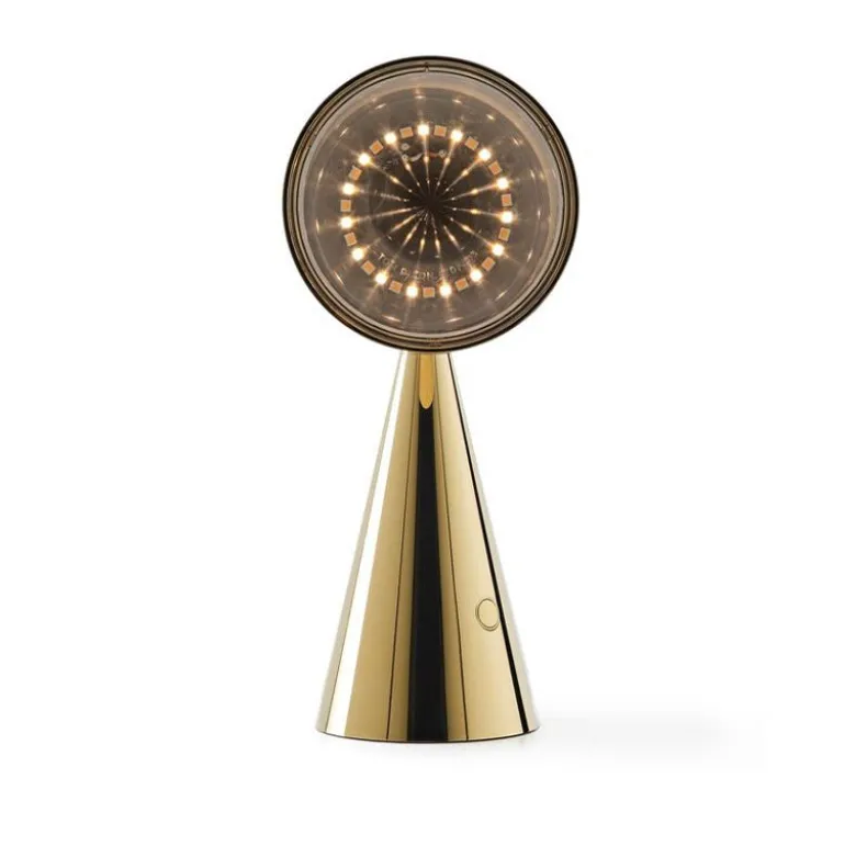 Pose portabel bordslampa guld