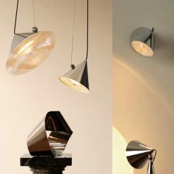 Pose Ø43 taklampa silver