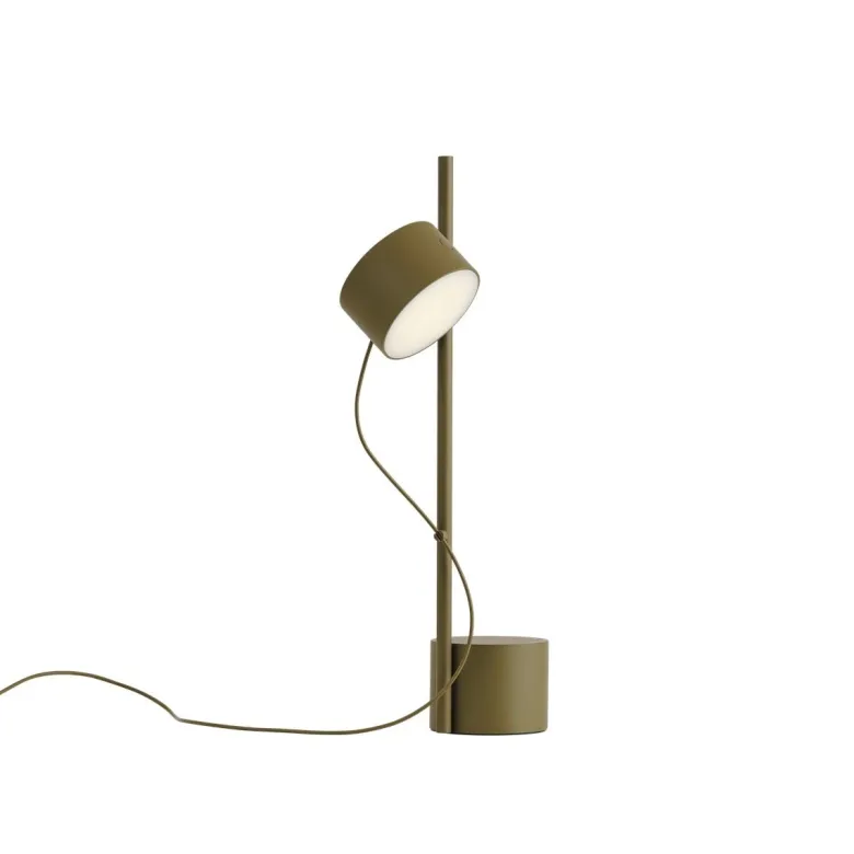Post bordslampa brungrön
