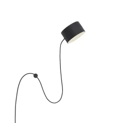 Post vägglampa svart