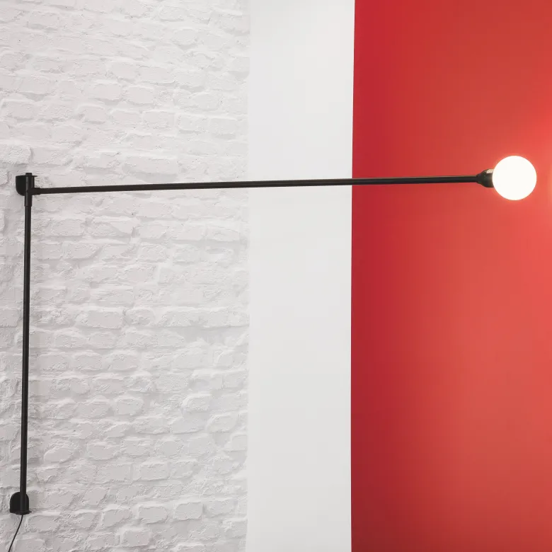 Potence Pivotante vägglampa svart