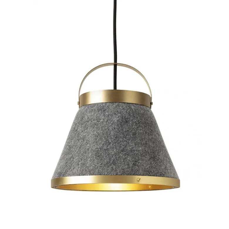 Precious taklampa borstad mässing,/ull