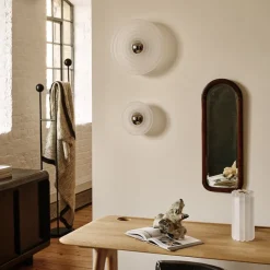 Press Surface mini plafond/vägglampa frostad IP55