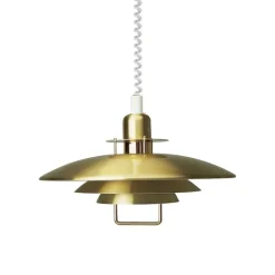 Primus II Ø43 taklampa med hiss mässing