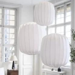 Prisma 35 linen taklampa Vit