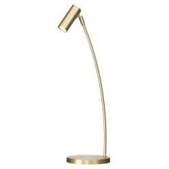 Puck bordslampa mattborstad mässing