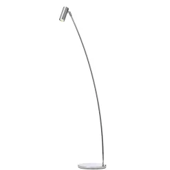 Puck golvlampa krom