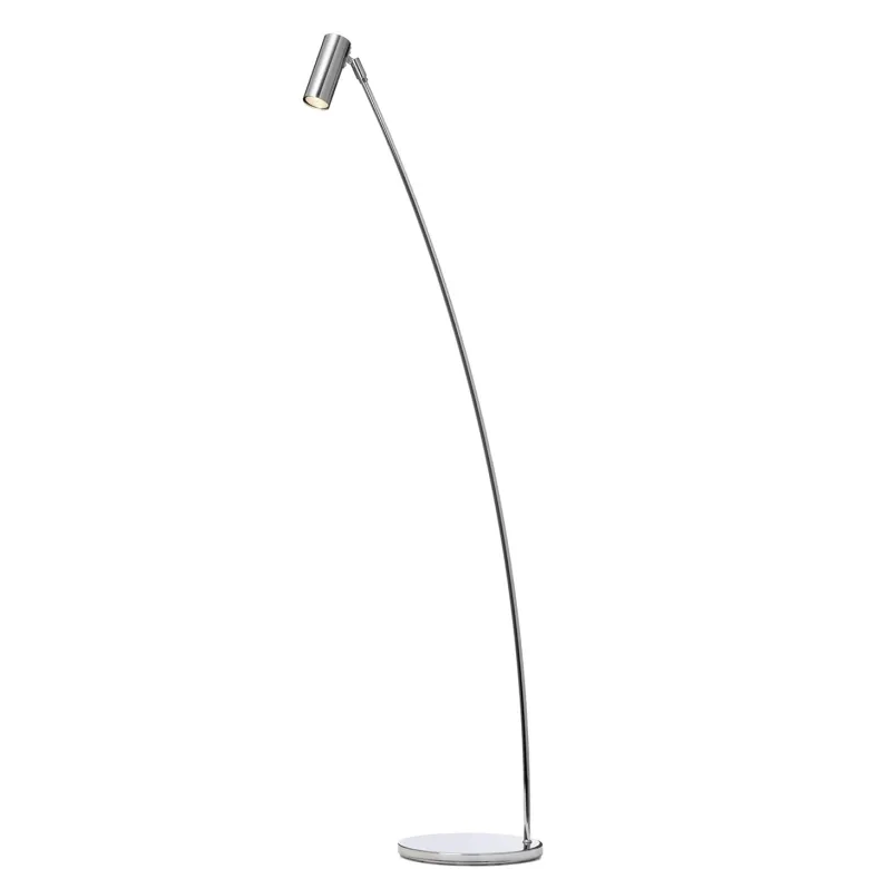 Puck golvlampa krom