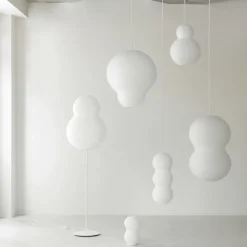 Puff Bubble golvlampa vit