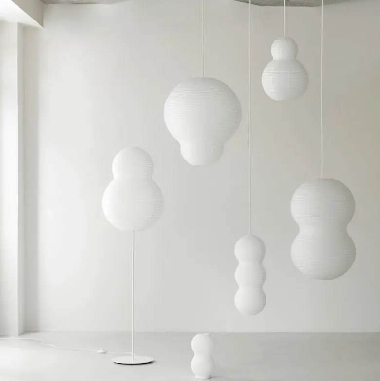 Puff Bubble golvlampa vit