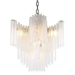 Pulsar Chandelier taklampa frostat glas/nickel