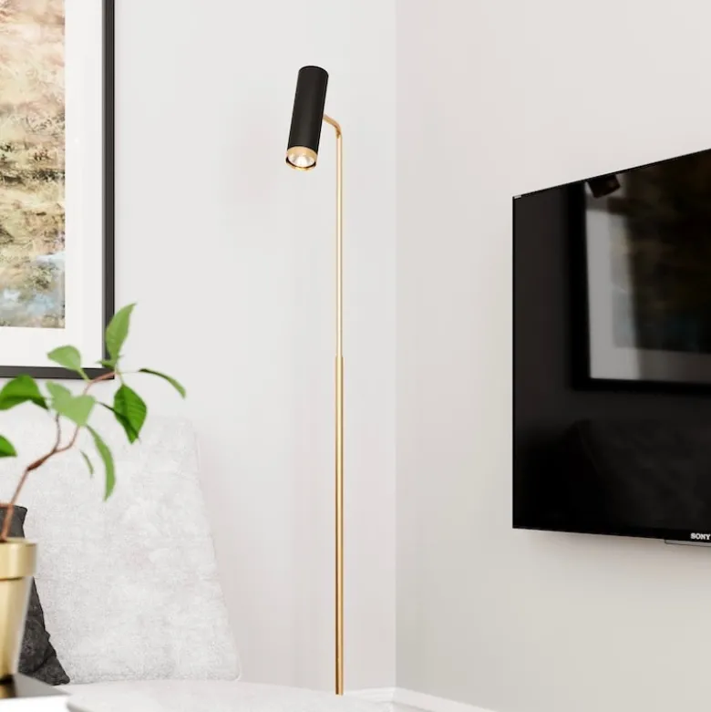 Puls golvlampa matt svart