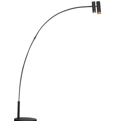 Puls 2-låg golvlampa matt svart