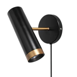 Puls vägglampa svart