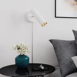 Puls vägglamp vit/mässing