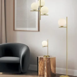 Pure golvlampa mässing