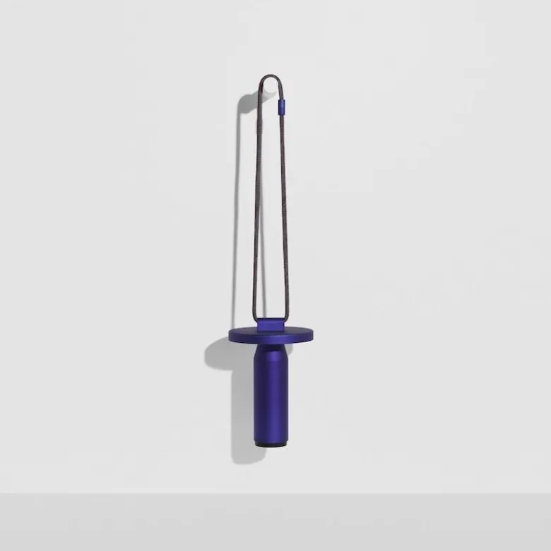 Quasar portabel bordslampa blå