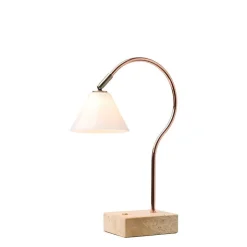 Question portabel bordslampa koppar/opal