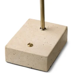 Question portabel bordslampa antik/opal