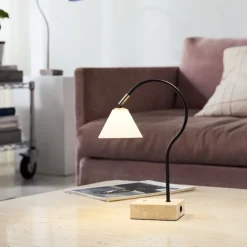 Question portabel bordslampa svart/opal