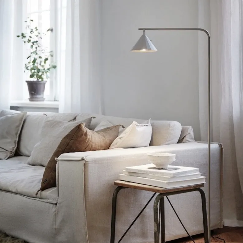 Rain golvlampa beige