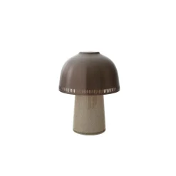 Raku SH8 portabla bordslampa beige grey & bronzed