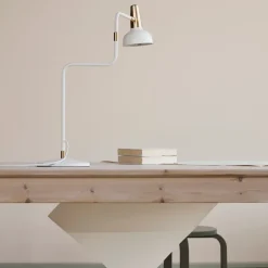 Ray Bordslampa Vit/mässing