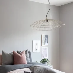 Ray 70 taklampa borstad mässing