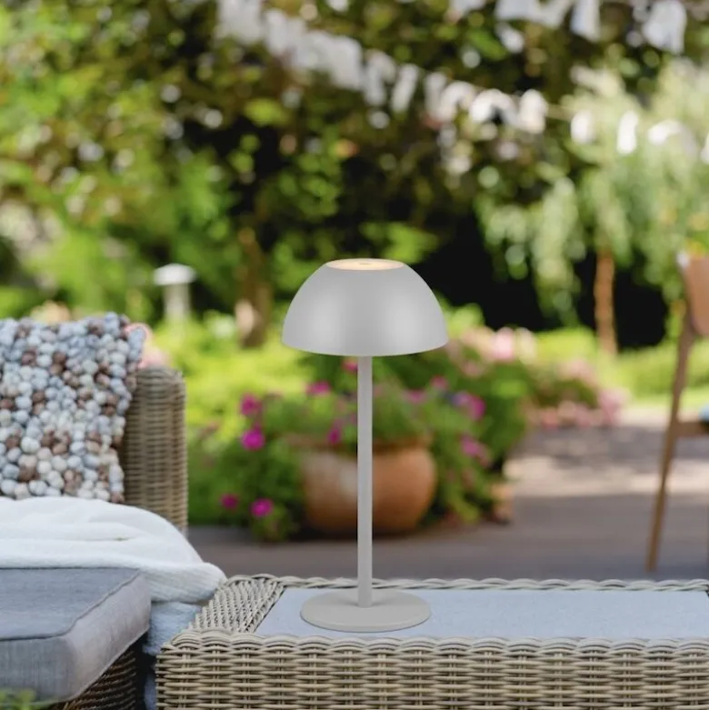 Ricardo portabel bordslampa grå