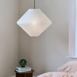 Rice paper shade Diamond lampskärm Ø60 vit