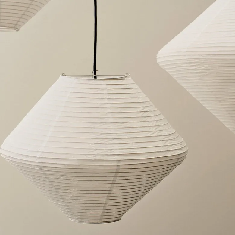 Rice paper shade Diamond lampskärm Ø50 vit