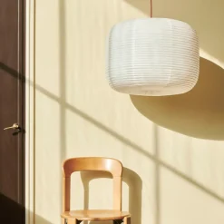 Rice Paper shade donut Ø60 lampskärm vit