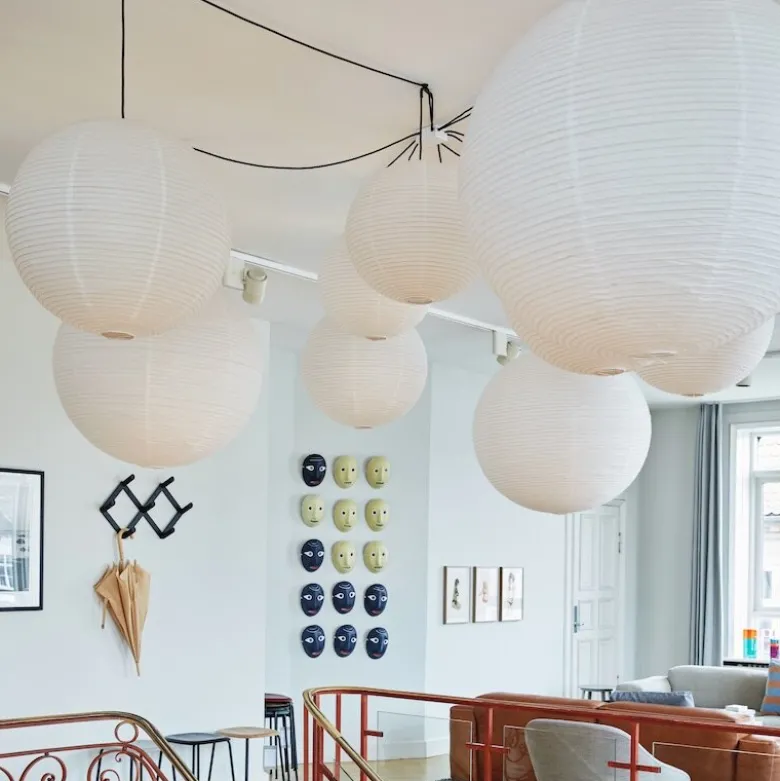 Rice Paper shade Ø50 lampskärm vit
