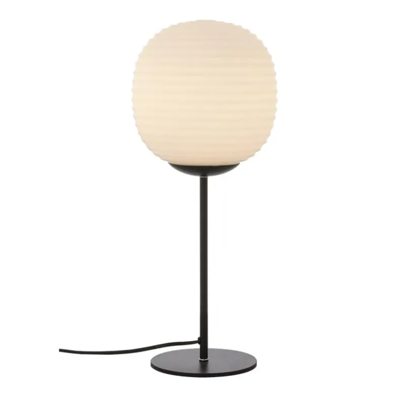 Rille bordslampa svart/opal