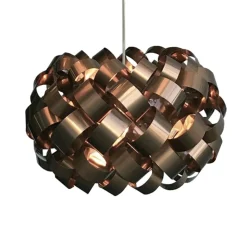 Ring Ø500 taklampa koppar