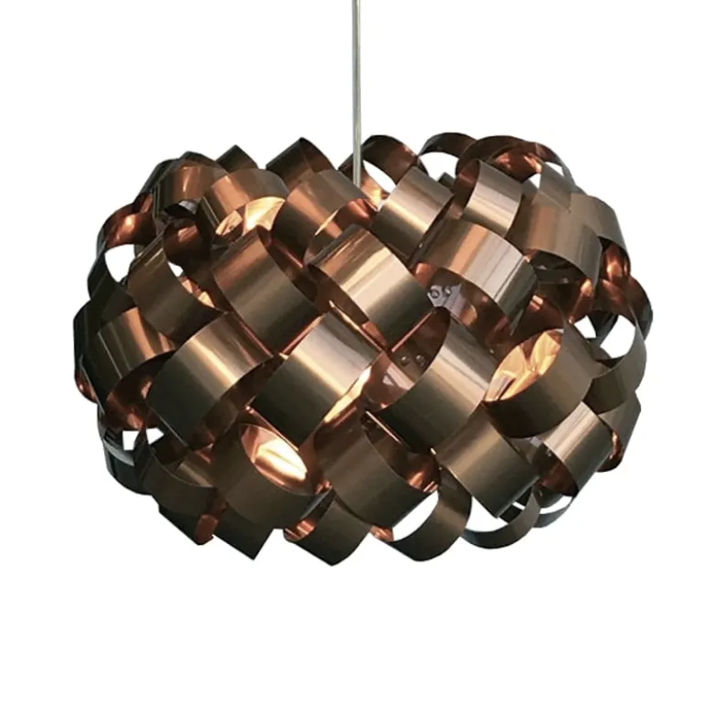 Ring Ø500 taklampa koppar