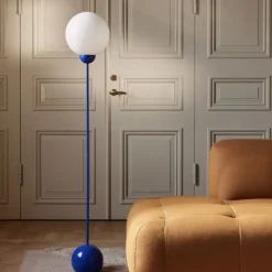 Ripley golvlampa blå/vit
