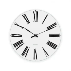 Roman Väggur Ø29 cm vit/svart