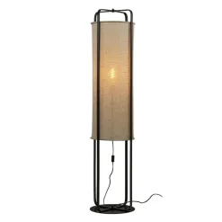 Ronda golvlampa, svart/beige