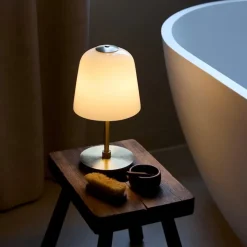 Room 49 portabel bordslampa opal/antik