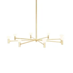 Root one-tier large chandelier solid brass