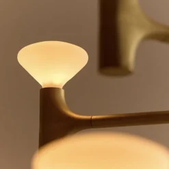 Root two-tier large chandelier solid brass