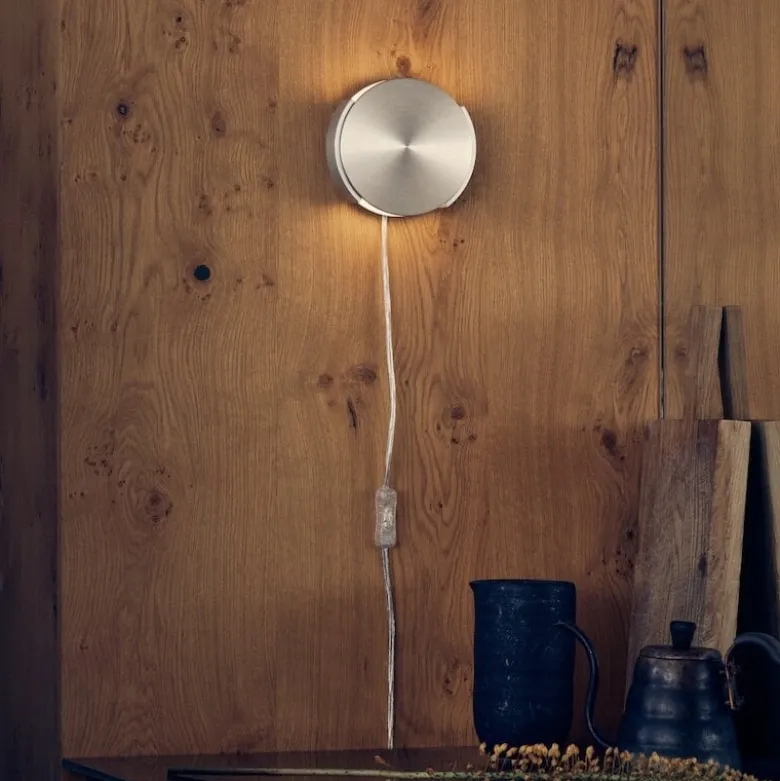 Rotate vägglampa brushed aluminium