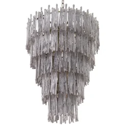 Saint Roch L Chandelier taklampa Borstad mässing/rökfärgat glas